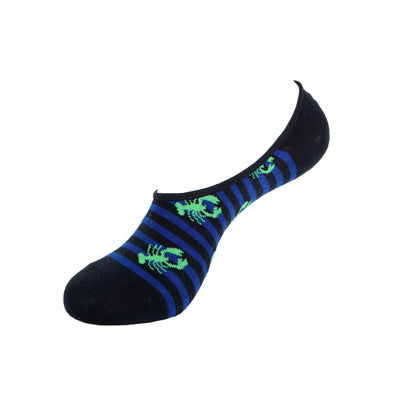 Lobster Stripe - No Show Socks